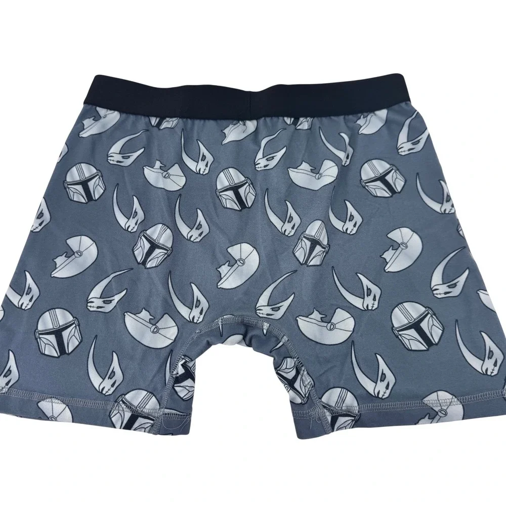 Star‎ Wars Mandalorian Boxer Briefs Men's Size S Gray Graphic Print